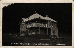Királyka, Králiky (Besztercebánya, Banská Bystrica); Chata Makabi nad Králikami 913 m / turista menház / tourist rest house. photo