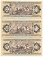 1986. 50Ft (3x) sorszámkövetők "D 179 055133 - D 179 055135" T:AU,XF
Adamo F24