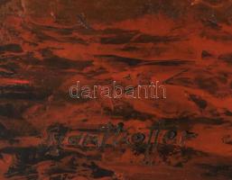 Szanthoffer Imre (1930-2007): Csendélet. Olaj, farost, jelzett. Hátoldalán autográf felirattal. Deko...