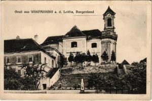 Vimpác, Vimpas, Wimpassing an der Leitha; templom. Th. Jahnel kiadása / Pfarrkirche / church (Rb)