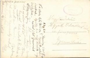 1938 Nagyrőce, Gross-Rauschenbach, Velká Revúca; Venoval na kostol / égő evangélikus templom az ápri...