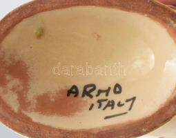 Arno, Olaszország kerámia váza. Kézzel festett, jelzett, hibátlan 24 cm