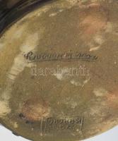 Miska kancsó. Korond. Mázas kerámia, kézzel festett, jelzett, hibátlan 25 cm