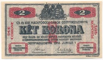 Ostffyasszonyfa / Hadifogolytábor 1916. június 1. 2K arab sorozat és sorszámmal T:F szép papír Adamo HHO-2.1.1