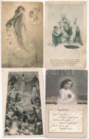 21 db RÉGI vallás motívum képeslap vegyes minőségben / 21 pre-1945 religion motive postcards in mixed quality
