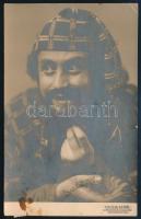 Laurisin Lajos operaénekes aláírása fotólapon