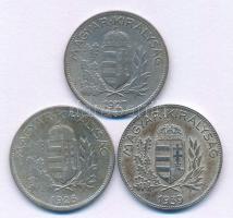 1926-1937. 1P Ag (3x) T:XF-F Adamo P6