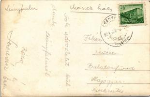 1954 Leányfalu, Glósz villa. photo (non PC) (fl)