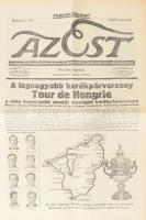 1932 A Tour de Hongrie - a világ legnagyobb amatőr országúti kerékpárversenyének programja a versenyről tudósító újság különszámában