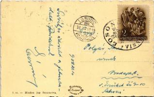 1938 Balassagyarmat, Törvényszéki palota, Madách szobor + "1938 Losonc visszatért" So. Stp...