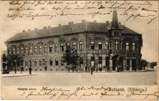 1906 Budapest X. Kőbánya, Gergely udvar, húscsarnok, Guttman A. üzlete (EB)