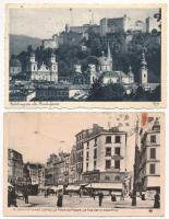 21 db RÉGI külföldi város képeslap vegyes minőségben / 21 pre-1945 European town-view postcards in mixed quality