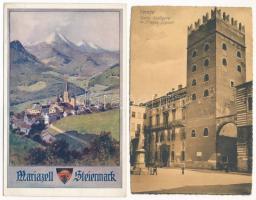 21 db RÉGI külföldi város képeslap vegyes minőségben / 21 pre-1945 European town-view postcards in m...