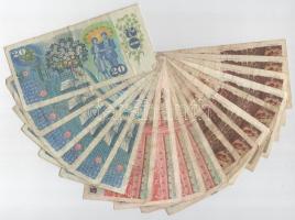 Csehszlovákia 1986. 10K (8x) + 1987. 50K (4x) + 1988. 20K (6x) T:F,VG
Czechoslovakia 1986. 10 Korun...