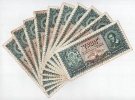 1945. 10.000.000P (10x) T:F,VG folt Adamo P26