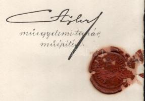 1904 Czigler Győző (1850-1905) építész (Saxlehner - palota, Hold utcai vásárcsarnok, Gozsdu-udvar), ...