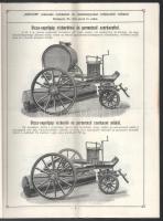 cca 1900 A Novum Herkules utcai szemétgyűjtő kocsi és egyéb városi köztisztasági és útépítő gépek ké...