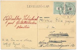 Remetevasgyár, Remetské Hámre; Vadászkastély. Hátoldalon levél Festetics Ella grófnőnek / hunting lo...