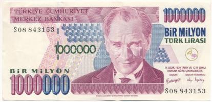 Törökország 1999. 10.000.000L &quot;S08 843153&quot; T:F szép papír Turkey 1999. 10.000.000 Lira &quot;S08 843153&quot; C:F fine paper Krause P#214