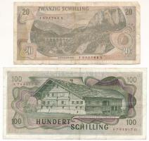Ausztria 1967. 20Sch + 1969. 100Sch T:VG
Austria 1967. 20 Schilling + 1969. 100 Schilling C:VG