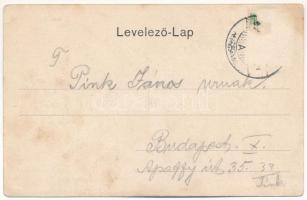 1912 Élesd, Alesd; Erzsébet szálloda, Jakabfi Lipót üzlete, Bock Herman és Társa divatáruháza és saj...