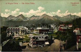 Ótátrafüred, Tátrafüred, Altschmecks, Stary Smokovec (Magas-Tátra, Vysoké Tatry); kávéház, Maurer Adolf üzlete. Divald Károly műintézete 1432-1908. / café, shop (lyuk / pinhole)