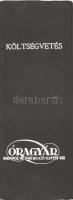 cca 1930 Óragyár toronyórák és középületekre való órák reklám nyomtatvány, 8 p karton borítóval, kép...