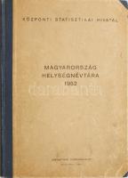 Magyarország helységnévtára 1952. Bp., 1952, Statisztikai Kiadóvállalat. Korabeli aranyozott gerincű félvászon kötésben, előzéklapon egészen apró lapszéli sérülésekkel.