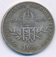 Ausztria 1908. 1K Ag "Ferenc József - Jubileum" T:VF patina 
Austria 1908. 1 Corona Ag &q...