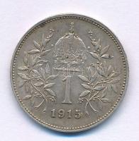 Ausztria 1915. 1K Ag "Ferenc József" T:XF 
Austria 1915. 1 Corona Ag "Franz Joseph&q...