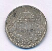 1915KB 1K Ag "Ferenc József" T:XF patina 
Adamo K5.1