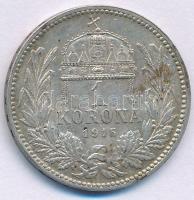 1915KB 1K Ag "Ferenc József" T:XF patina 
Adamo K5.1