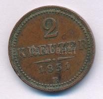 1851B 2kr Cu T:VF ph., patina Adamo M5