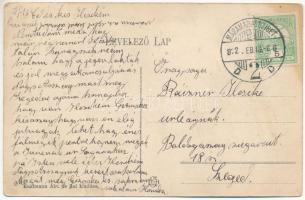 1912 Rónaszék, Rohnen, Costiui (Máramaros); Leányiskola. Kaufmann Ábr. és fiai kiadása / girls'...