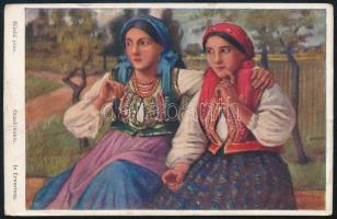 1917 Tábori posta képeslap "K.u.k. Feldhaubitzregiment Nr. 2. Batterie Nr. 5" + "TP 6...