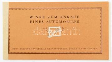 cca 1920 Buick automobilok képes reklámnyomtatványa 21 db automodell képével német nyelven - Winke zum Ankauf eines Automobiles. 30 p. / Picture advertisement for Buick cars with 21 pictures of car models in German