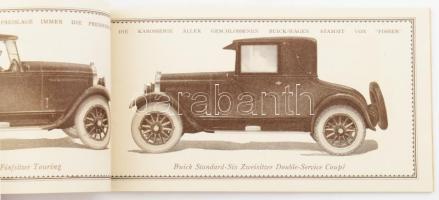 cca 1920 Buick automobilok képes reklámnyomtatványa 21 db automodell képével német nyelven - Winke z...
