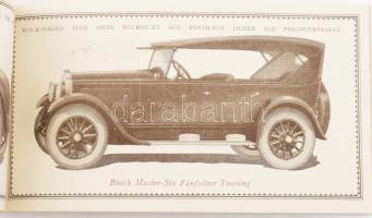 cca 1920 Buick automobilok képes reklámnyomtatványa 21 db automodell képével német nyelven - Winke z...