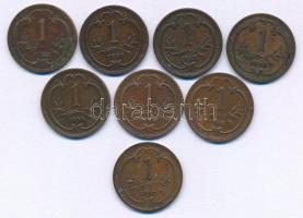 Ausztria 1895-1916. 1h (8xklf) bronz T:AU,XF patina Austria 1895-1916. 1 Heller (8xdiff) bronze C:AU,XF patina Krause KM#2800