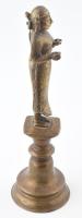 Dipalakshmi. Dél-India, cca 19. sz., bronz, kezei üresek, m: 36,5 cm