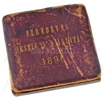 Beck Ötvös Fülöp (1873-1945) 1896. "1896-iki EZREDÉVES ORSZÁGOS KIÁLLÍTÁS / KIÁLLÍTÁSI ÉREM AZ ...