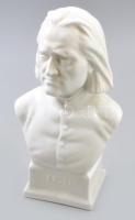 Herendi Liszt büszt. Jelzett, hibátlan, m: 23,5 cm