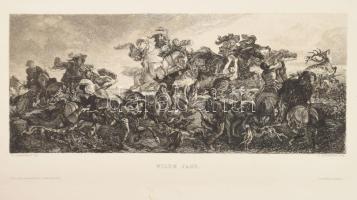 cca 1890-1900 5 db nagyalakú rézmetszet (Ludwig von Hagn, Carl Spitzweg, Carl Rottmann, R. Henneberg...