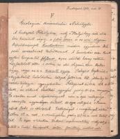 1906 Bp., Geológiai kirándulás a Pálvölgybe, Schafarzik Ferenc (1854-1927) geológus, műegyetemi taná...