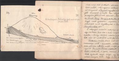 1906 Bp., Geológiai kirándulás a Pálvölgybe, Schafarzik Ferenc (1854-1927) geológus, műegyetemi taná...