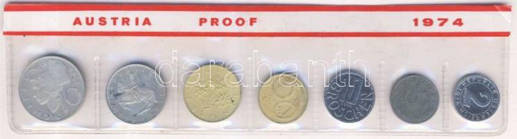 Ausztria 1974. 2Gr-10Sch 7klf db, szettben T:PP