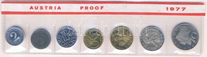 Ausztria 1977. 2Gr-10Sch 7klf db, szettben T:PP