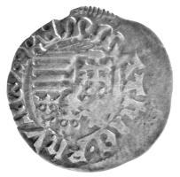 1482-1490. Denár Ag "I. Mátyás" (0,48g) T:F Hungary 1482-1490. Denar Ag "Matthias I&q...