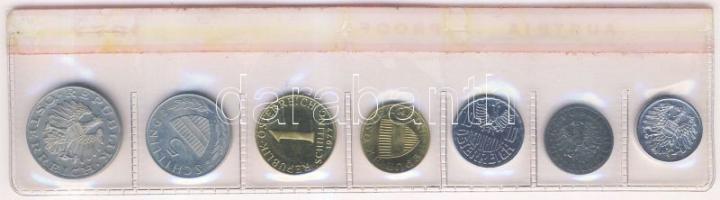 Ausztria 1977. 2Gr-10Sch 7klf db, szettben T:PP