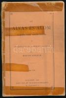 Bokor Sándor: Az alvás és álom tünemények ismertetése. Obszerváció és kísérlet alapján írta: - - . Bp., 1898, Kossuth Lajos-ny. (a borítón: Radó Izor kő- és könyvnyomdájából), 92+(4) p. Első kiadás (?). Kiadói papírkötés, sérült, ragasztott borítóval, részben szétváló fűzéssel, a lapok többségében jó állapotban. Ritka!